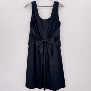 Kate Spade Black Cotton Sleeveless Jillian Bow Dress size 6 Fit and Flare